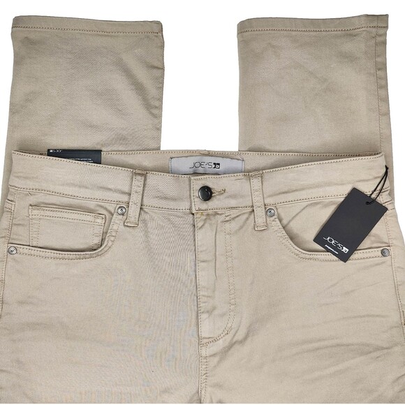 Joes Jeans Mens 32x33 Slim Fit Cotton Blend Tan Stretch Straight Leg Jeans New